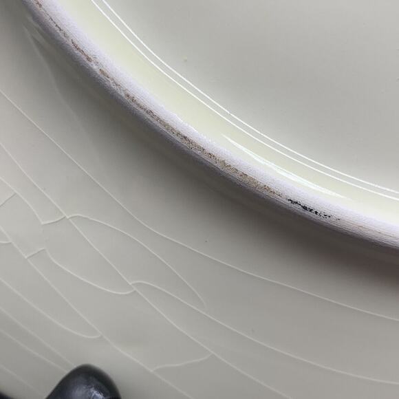 Vintage Ceramiche Tadinate 12” Cheese Platter Italy Cow Sheep READ - Picture 5 of 5